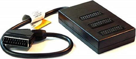 Euroconnettore-Ciabatta-Multipresa-Scart-A-3-Posti-Basetta-Cavo-Sdoppiatore-Ingressi