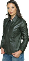 Eva---Giacca-Donna-Verde-in-vera-pelle