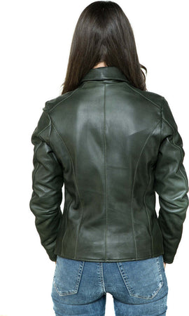Eva---Giacca-Donna-Verde-in-vera-pelle