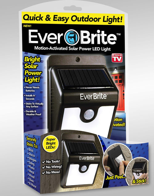 EVER BRITE LUCE SEGNA PASSI DA ESTERNO RICARICA SOLARE CON SENSORE DI MOVIMENTO  Trade Shop italia - Napoli, Commerciovirtuoso.it