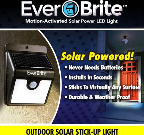 EVER BRITE LUCE SEGNA PASSI DA ESTERNO RICARICA SOLARE CON SENSORE DI MOVIMENTO  Trade Shop italia - Napoli, Commerciovirtuoso.it