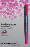 Evidenziatore a penna - punta scalpello - tratto da 1 0-4 0mm - fucsia - Starline [multipack] 12 pezzi Cancelleria e prodotti per ufficio/Penne matite scrittura e correzione/Marcatori ed evidenziatori/Marcatori cancellabili a secco e liquidi Eurocartuccia - Pavullo, Commerciovirtuoso.it