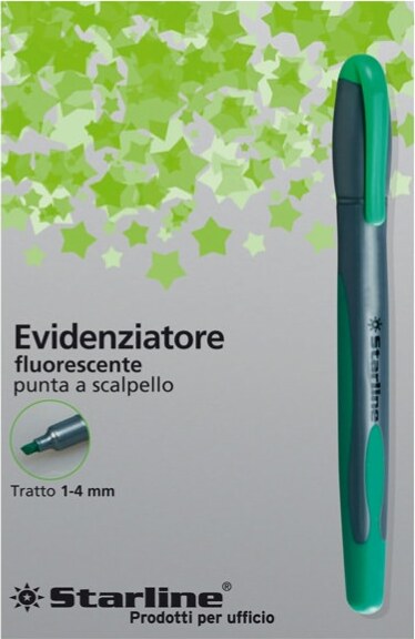 Evidenziatore a penna - punta scalpello - tratto da 1 0-4 0mm - verde - Starline [multipack] 12 pezzi Cancelleria e prodotti per ufficio/Penne matite scrittura e correzione/Marcatori ed evidenziatori/Marcatori cancellabili a secco e liquidi Eurocartuccia - Pavullo, Commerciovirtuoso.it