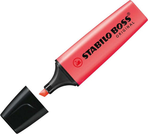 Evidenziatore Stabilo Boss Original - punta a scalpello - tratto 2 - 5 mm - rosso 40 - Stabilo [multipack] 10 pezzi Cancelleria e prodotti per ufficio/Penne matite scrittura e correzione/Marcatori ed evidenziatori/Marcatori cancellabili a secco e liquidi Eurocartuccia - Pavullo, Commerciovirtuoso.it