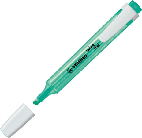 Evidenziatore Swing Cool - turchese - Stabilo [multipack] 10 pezzi Cancelleria e prodotti per ufficio/Penne matite scrittura e correzione/Marcatori ed evidenziatori/Marcatori cancellabili a secco e liquidi Eurocartuccia - Pavullo, Commerciovirtuoso.it