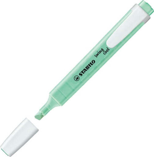 Evidenziatore Swing Cool pastel - punta a scalpello - tratto 1 - 4 mm - verde menta 116 - Stabilo [multipack] 10 pezzi Cancelleria e prodotti per ufficio/Penne matite scrittura e correzione/Marcatori ed evidenziatori/Marcatori cancellabili a secco e liquidi Eurocartuccia - Pavullo, Commerciovirtuoso.it
