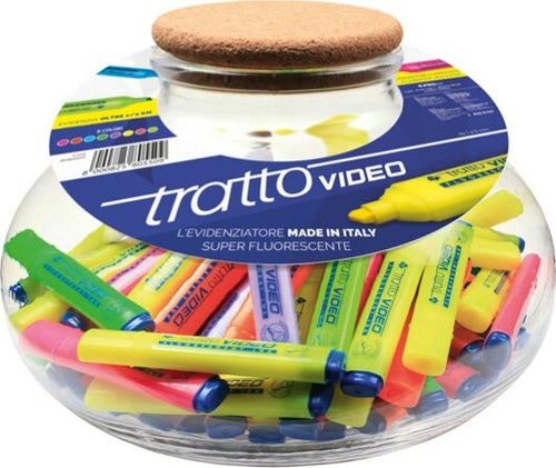 Evidenziatore Tratto Video - colori assortiti - Tratto - boccia 168 pezzi Cancelleria e prodotti per ufficio/Penne matite scrittura e correzione/Marcatori ed evidenziatori/Marcatori cancellabili a secco e liquidi Eurocartuccia - Pavullo, Commerciovirtuoso.it