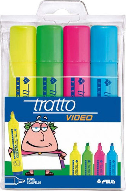 Evidenziatore-Tratto-Video-4-pezzi-Fila
