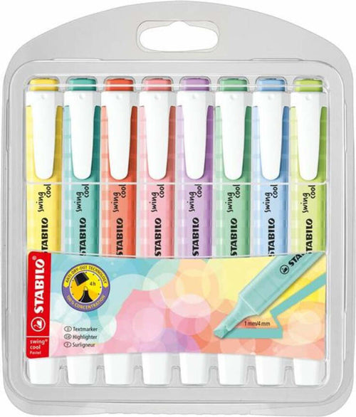 Evidenziatori-Stabilo-Swing-Cool-Pastel-8-pezzi