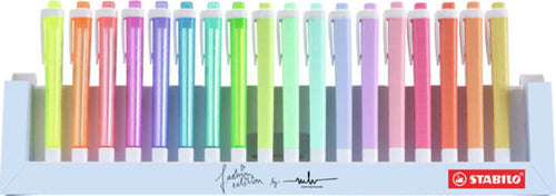 Evidenziatori Swing Cool Pastel - punta a scalpello - tratto 1 - 4 mm - colori assortiti - Stabilo - deskset 18 pezzi Cancelleria e prodotti per ufficio/Penne matite scrittura e correzione/Marcatori ed evidenziatori/Marcatori cancellabili a secco e liquidi Eurocartuccia - Pavullo, Commerciovirtuoso.it