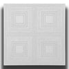 10 o 20mq (40 oppure 80 pezzi) di pannello decorativo a soffitto in polistirene compatto 50x50cm (spess. 1cm) EVORA - Eternal Parquet