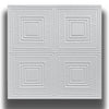 10 o 20mq (40 oppure 80 pezzi) di pannello decorativo a soffitto in polistirene compatto 50x50cm (spess. 1cm) EVORA - Eternal Parquet