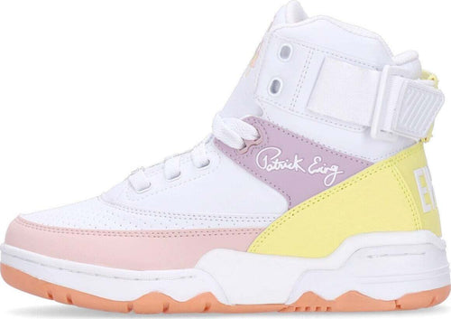 EWING-ATHLETICS-Scarpa-Basket-Donna-Ewing-33-Hi-W-Premium-White/pink-Dogwood/limelight-da-donna