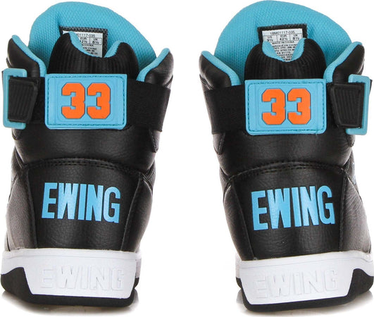 EWING-ATHLETICS-Scarpa-Basket-Uomo-Ewing-33-Hi-Pu-Black/scuba-Blue/vibrant-Orange-da-uomo