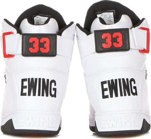 EWING-ATHLETICS-Scarpa-Basket-Uomo-Ewing-33-Hi-Pu-White/black/chinese-Red-da-uomo