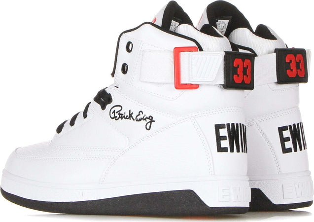 EWING-ATHLETICS-Scarpa-Basket-Uomo-Ewing-33-Hi-Pu-White/black/chinese-Red-da-uomo