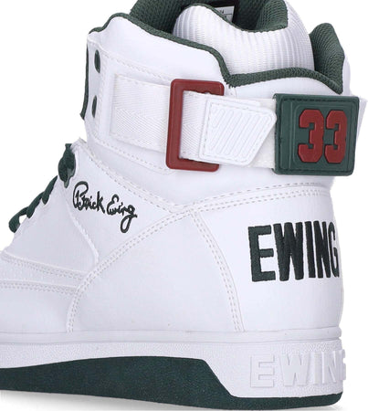 EWING-ATHLETICS-Scarpa-Basket-Uomo-Ewing-33-Hi-Pu-White/sycamore/biking-Red-da-uomo