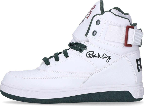 EWING-ATHLETICS-Scarpa-Basket-Uomo-Ewing-33-Hi-Pu-White/sycamore/biking-Red-da-uomo