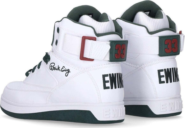 EWING-ATHLETICS-Scarpa-Basket-Uomo-Ewing-33-Hi-Pu-White/sycamore/biking-Red-da-uomo