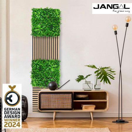 JANGAL Pannelli acustici Modulabili in FLORA sintetica ULTRAREALISTICA 52x52cm mod. TROPICAL