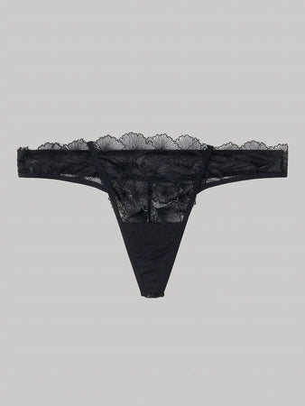 Perizoma Gisela 2/10103B taglia S, tessuto ricamato floreale in pizzo, intimo elegante e coordinabile con reggiseno.