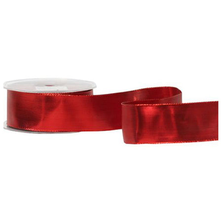 Nastro natalizio in tessuto per decorazioni e confezioni pacchi regalo 6,3 cm x 10 m