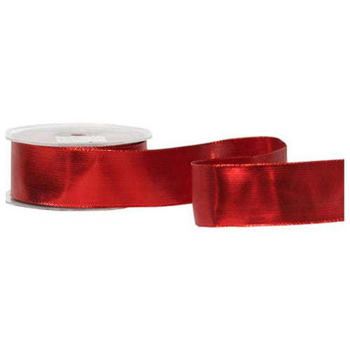 Nastro natalizio in tessuto per decorazioni e confezioni pacchi regalo 6,3 cm x 10 m