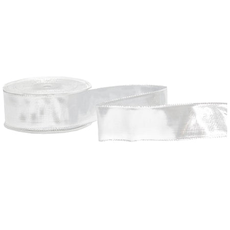 Nastro natalizio in tessuto per decorazioni e confezioni pacchi regalo 6,3 cm x 10 m