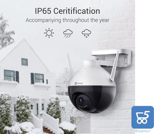 EZVIZ C8C TELECAMERA DI SORVEGLIANZA MOTORIZZATA WIFI ESTERNO 1080p 360°NOTTURNA