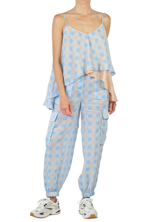 Semi-Couture Semi Couture - Pantalone - 431792 - Fantasia Azzurro da donna