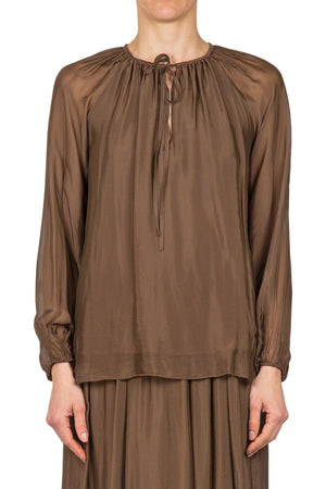 SOLOTRE Solotre - Blusa - 450761 - Cioccolato da donna