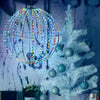 Sfera 3D luminosa con Micro Led a luce RGB multicolore da appendere per interno ed esterno