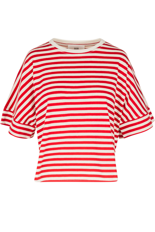 SOLOTRE Solotre - T-shirt - 450756 - Panna/Rosso da donna