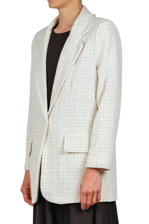 LA FEMME BLANCHE La Femme Blanche - Giacca - 451492 - Panna/Argento da donna