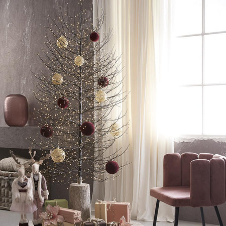 Albero luminoso "Faggio" con rami a microled luce calda da interno ed esterno