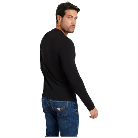 Guess t-shirt nera manica lunga M2YI28-J1314