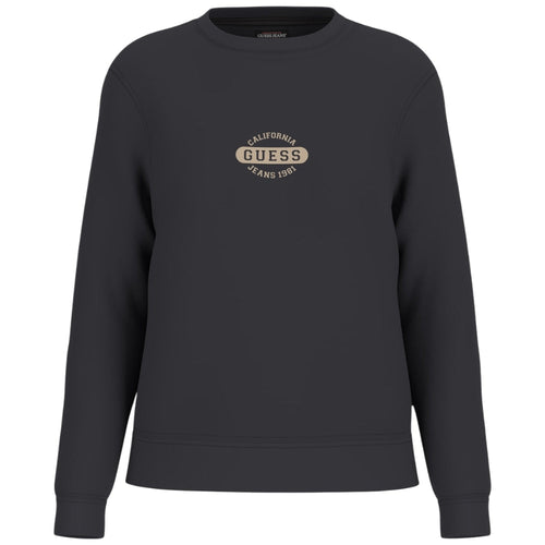 Guess felpa nera con stampa GJ W5BQ07 KC811 JBLK