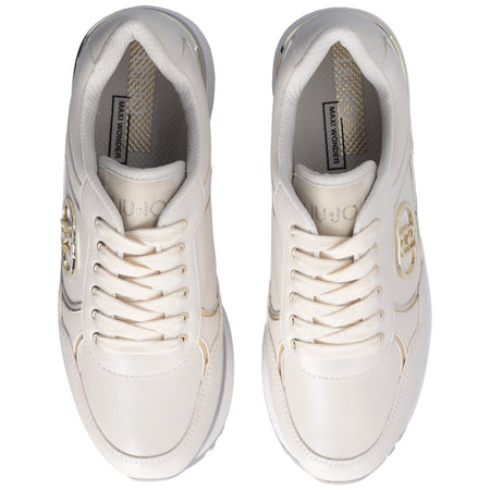 Liu Jo sneakers latte super platform MAXI WONDER PLUS