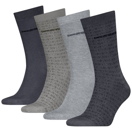 Calvin Klein uomo pack 4 calze grigio combo 701235980002801