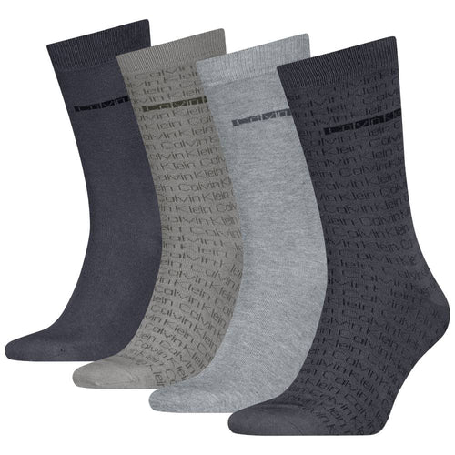 Calvin Klein uomo pack 4 calze grigio combo 701235980002801