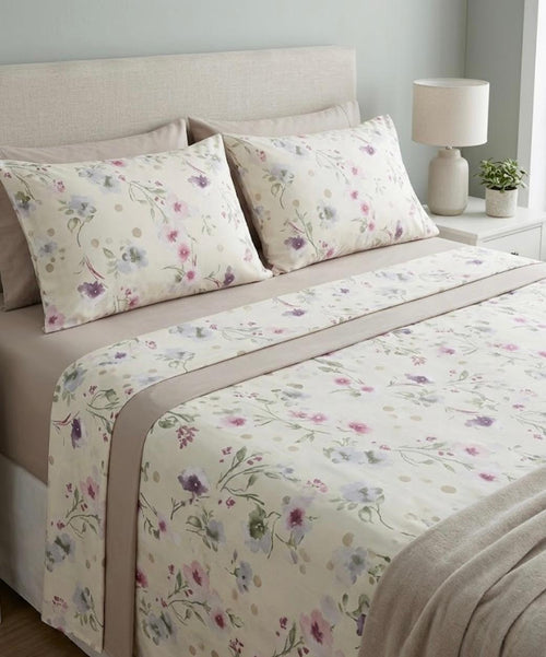 Completo Lenzuola Casa Giulia Arya Matrimoniale Cotone Teknotime