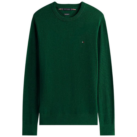 Tommy Hilfiger pullover pima cashemere verde bosco MW0MW28046MQ8