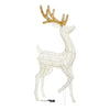 Renna Cream & Brown con zampa alzata, led bianco extra caldo