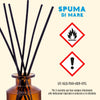 Helan Spuma di Mare - Profumatore per Ambienti, Profumo Ambiente con Bastoncini per Diffusori dalle Note di Sale Marino e Geranio - Idee Regalo Deodorante e Profumatori Ambiente, 100ml, Made in Italy - Naturopatica shop & therapy