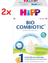 2x HiPP Bio Combiotic 1 Polvere - con fermenti lattici vivi - latte per lattanti bio fin dalla nascita sino al 6° mese compiuto - 2 Confezioni da 600gr ciascuna - 1200gr totale
