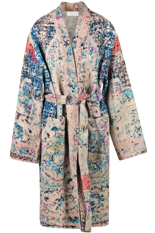 LA FEMME BLANCHE La Femme Blanche - Kimono - 470161 - Grigio/Petrolio da donna