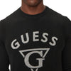 Guess pullover nero logo jacquard Edgar M4BR06 Z3H82 JBLK