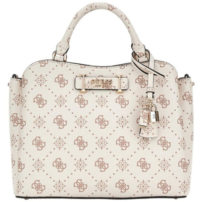 Guess borsa a mano crema Silia 4G logo peony HWGP9890060VNO