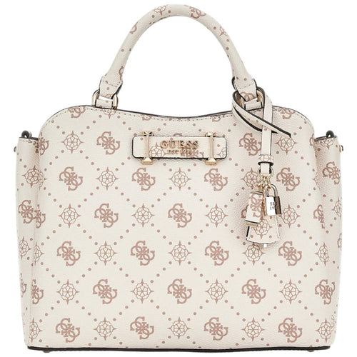 Guess borsa a mano crema Silia 4G logo peony HWGP9890060VNO