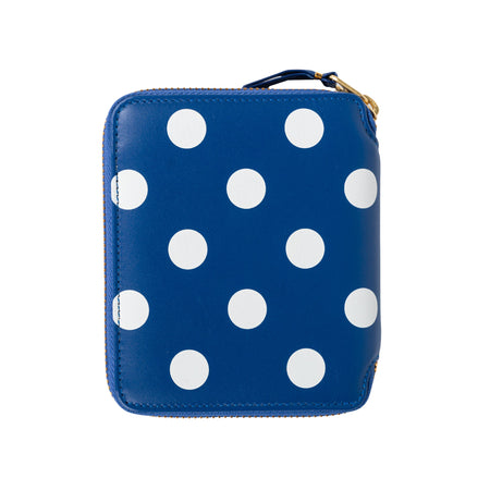COMME DES GARCONS WALLET Polka Dot Wallet in Blue Royal da donna